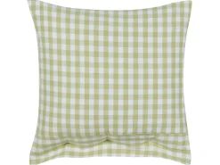 Sæt af 2 pyntepuder TALYA 45 x 45 cm Olivengrøn Ternet mønster