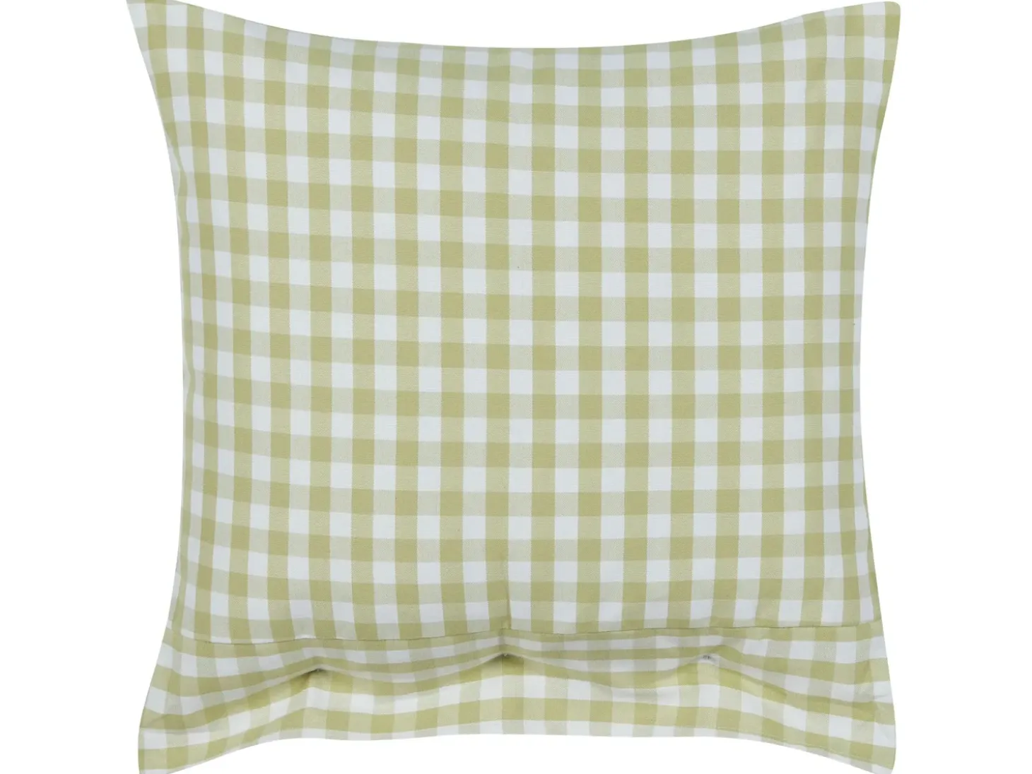 Sæt af 2 pyntepuder TALYA 45 x 45 cm Olivengrøn Ternet mønster
