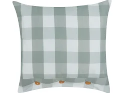 Sæt af 2 pyntepuder TAMNINE 45 x 45 cm Mintgrøn Ternet mønster