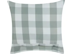 Sæt af 2 pyntepuder TAMNINE 45 x 45 cm Mintgrøn Ternet mønster