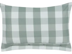 Sæt af 2 pyntepuder TAMNINE 40 x 60 cm Mintgrøn Ternet mønster