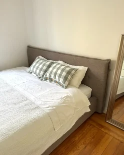 Sæt af 2 pyntepuder TAMNINE 40 x 60 cm Mintgrøn Ternet mønster