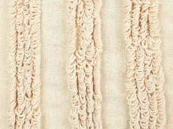 Sæt af 2 pyntepuder TATSOI Bomuld 45 x 45 cm Beige Geometrisk mønster