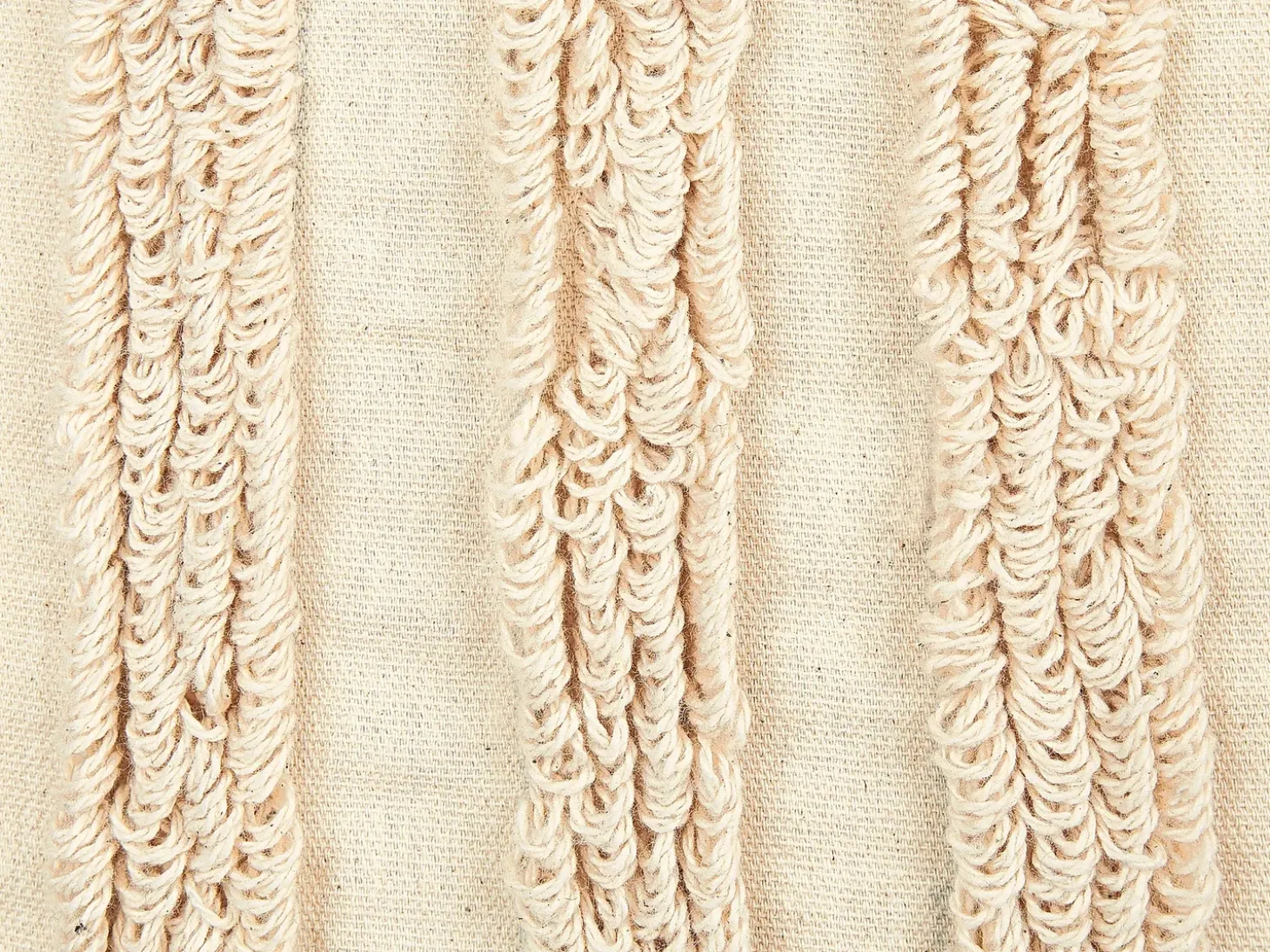 Sæt af 2 pyntepuder TATSOI Bomuld 45 x 45 cm Beige Geometrisk mønster
