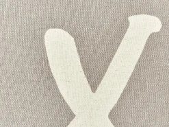 Sæt af 2 pyntepuder TELOPEA Bomuld 45 x 45 cm Grå Tekst