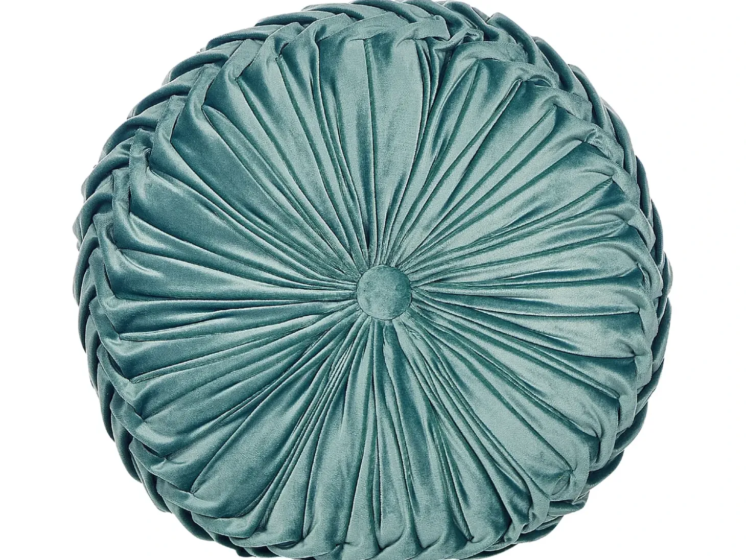 Sæt af 2 pyntepuder UDALA Velour 40 x 40 cm Blågrøn Ensfarvet