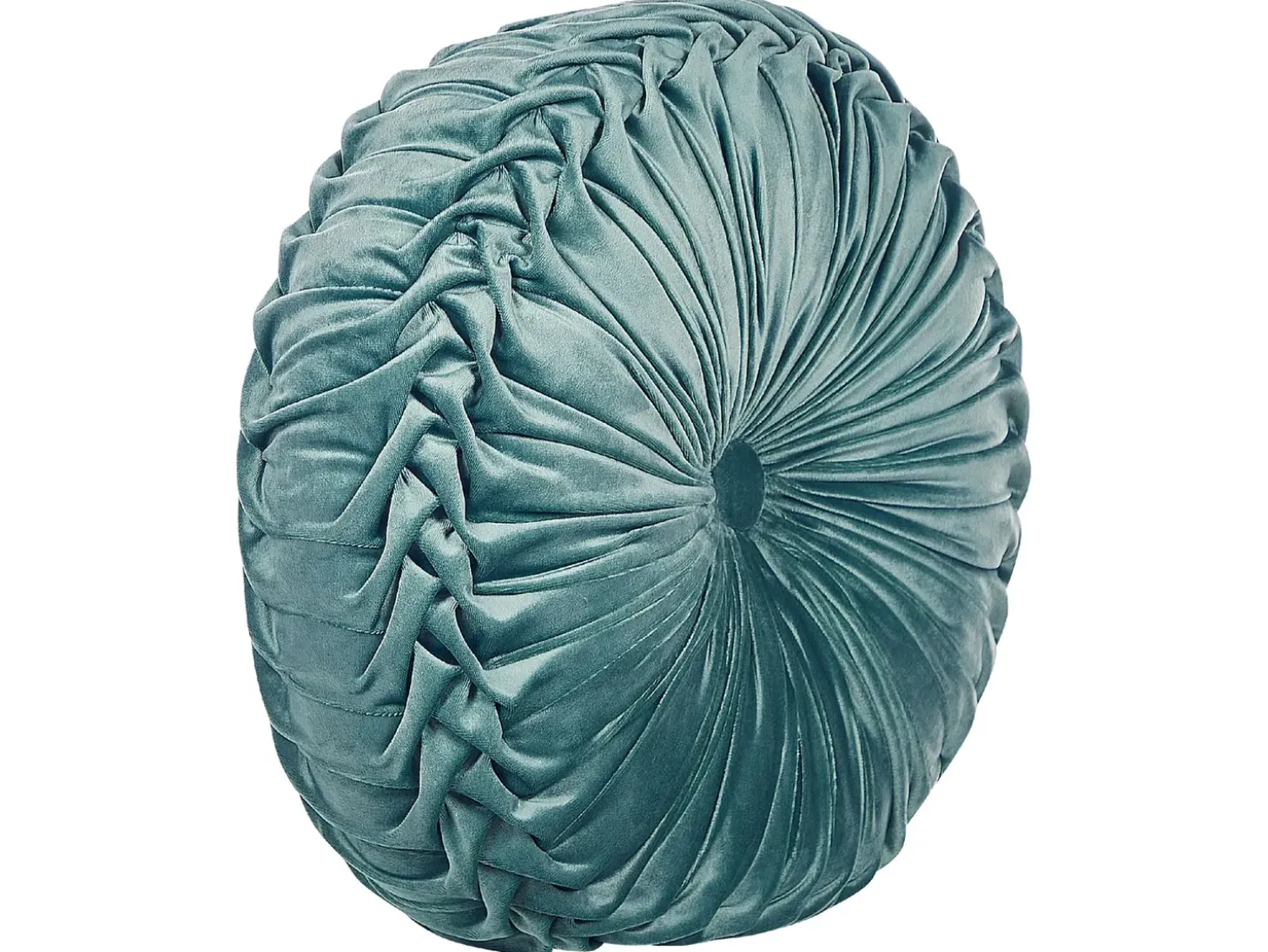 Sæt af 2 pyntepuder UDALA Velour 40 x 40 cm Blågrøn Ensfarvet