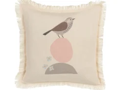 Sæt af 2 pyntepuder WATTLE 60 x 60 cm Lys Beige Dyremønster