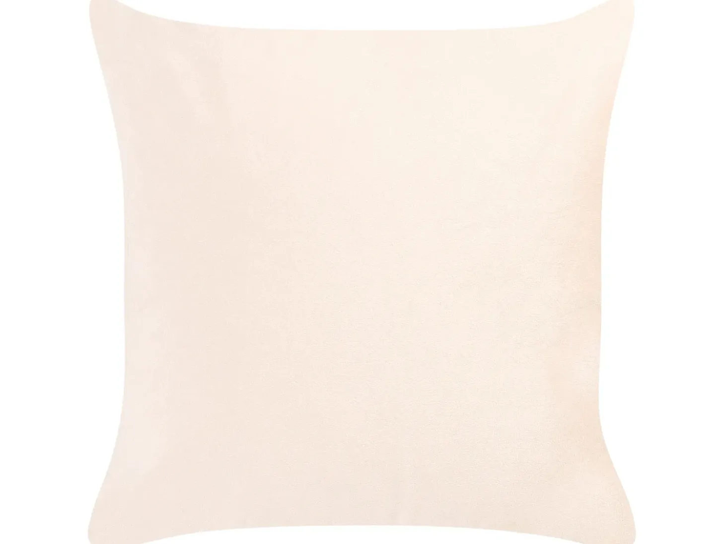 Sæt af 2 pyntepuder YARROW Velour 45 x 45 cm Beige Geometrisk mønster