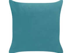 Sæt af 2 pyntepuder YARROW Velour 45 x 45 cm Blågrøn Geometrisk mønster