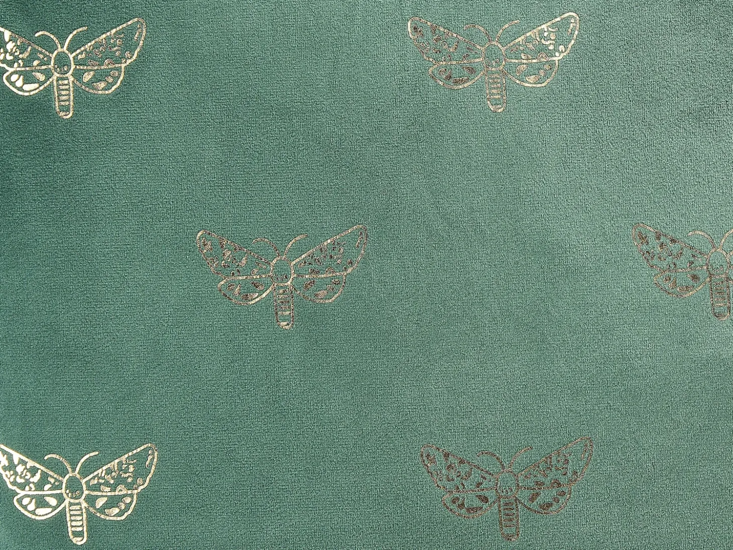 Sæt af 2 pyntepuder YUZURI Velour 45 x 45 cm Smaragdgrøn Dyremønster