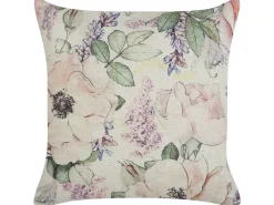 Sæt af 2 pyntepuder ZAHRIYE 45 x 45 cm Lilla Blomstermønster