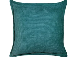 Sæt af 2 pyntepuder ZINNIA Fløjl 43 x 43 cm Blågrøn Ensfarvet