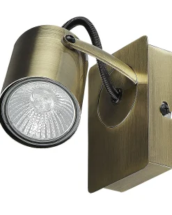 Sæt af 2 spotlight-lamper KLIP Messing Metal Justerbar