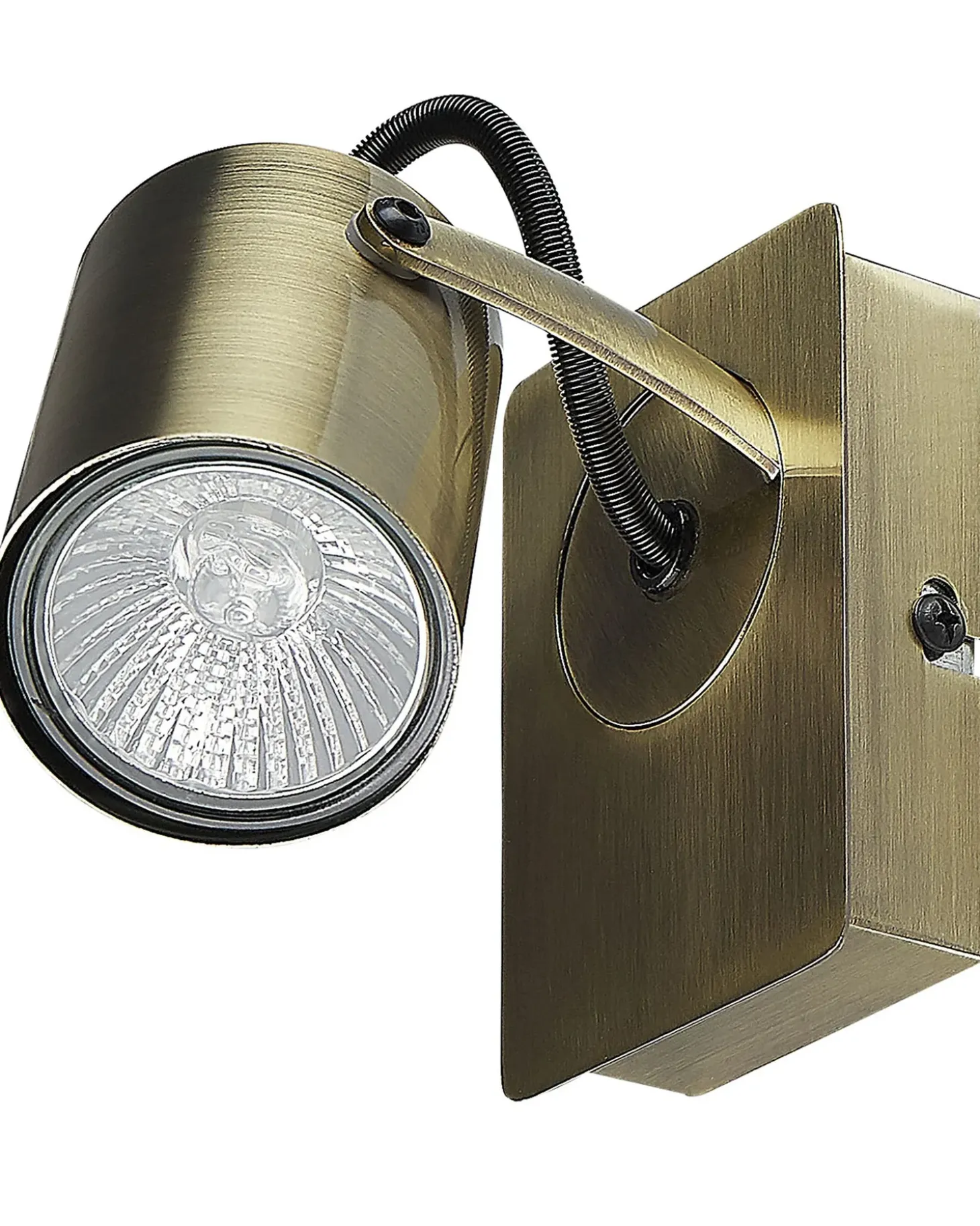 Sæt af 2 spotlight-lamper KLIP Messing Metal Justerbar