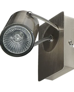 Sæt af 2 spotlight-lamper KLIP Sølv Metal Justerbar