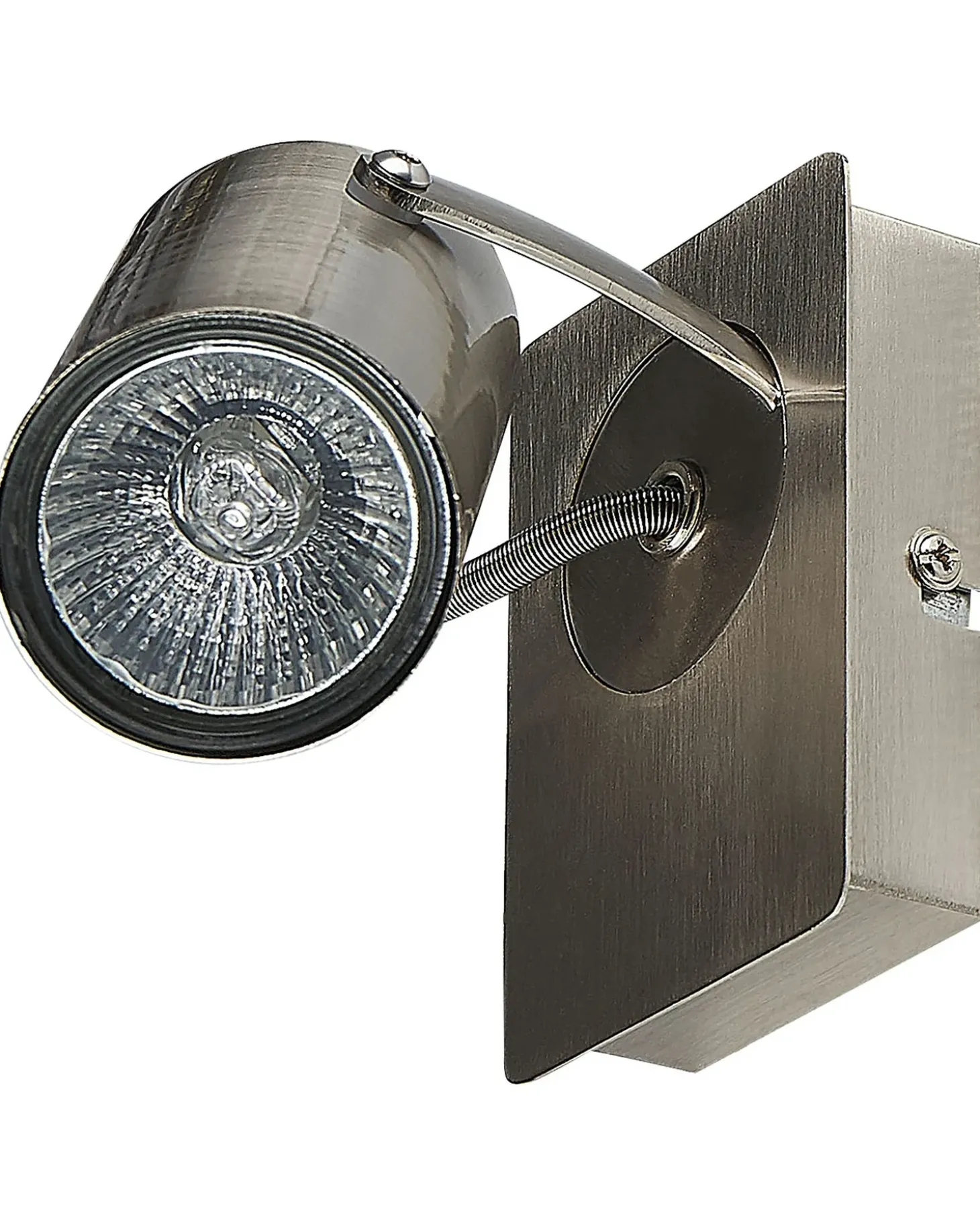 Sæt af 2 spotlight-lamper KLIP Sølv Metal Justerbar