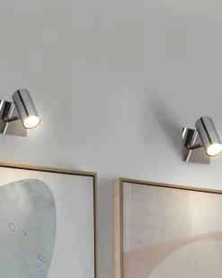 Sæt af 2 spotlight-lamper ROSETTA Sølv Metal Justerbar