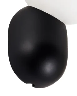Sæt af 2 væglamper HELME Sort