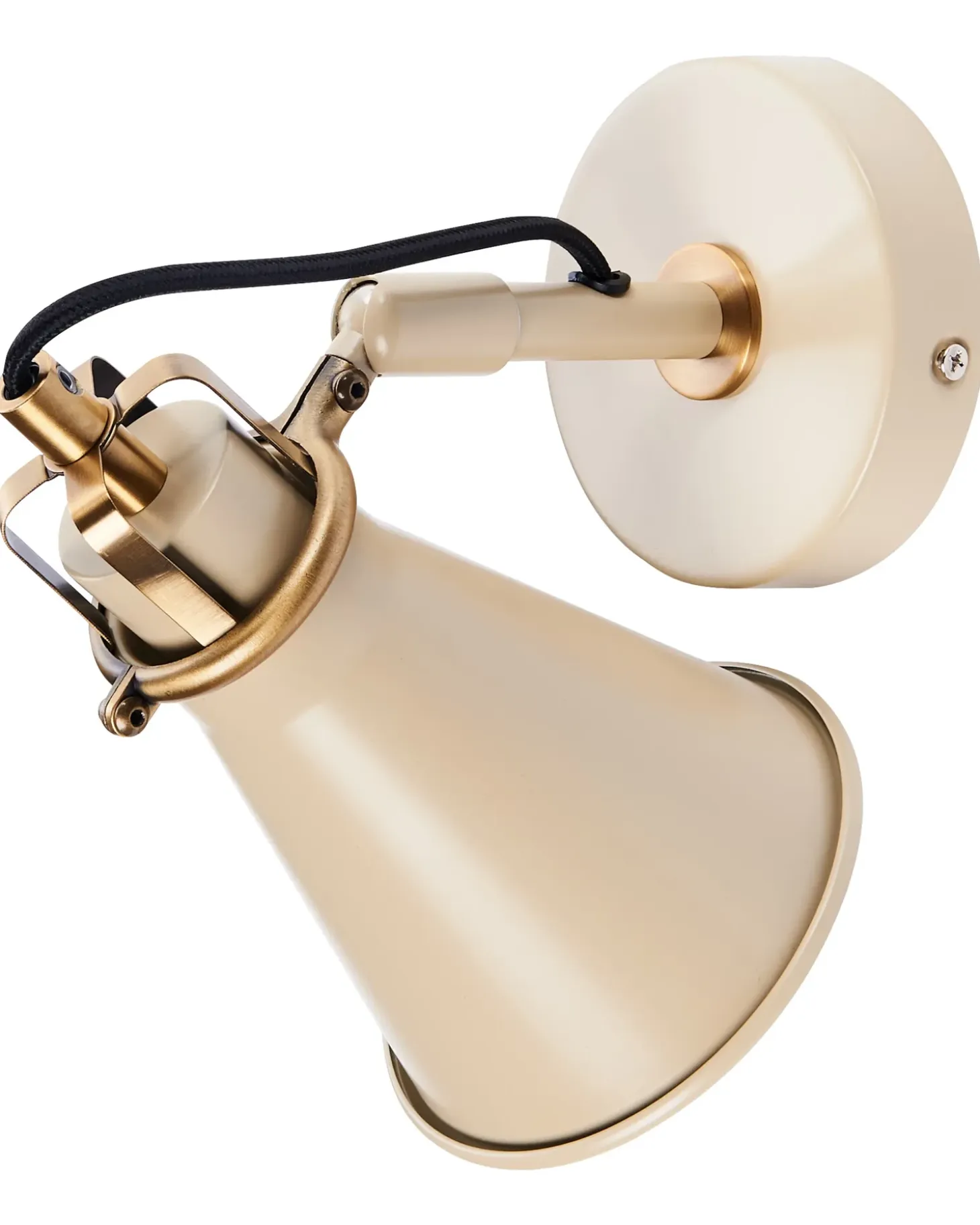 Sæt af 2 væglamper MOYOLA Beige Metal Justerbar