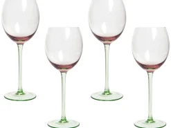 Sæt af 4 vinglas DIOPSIDE 360 ml Lyserød