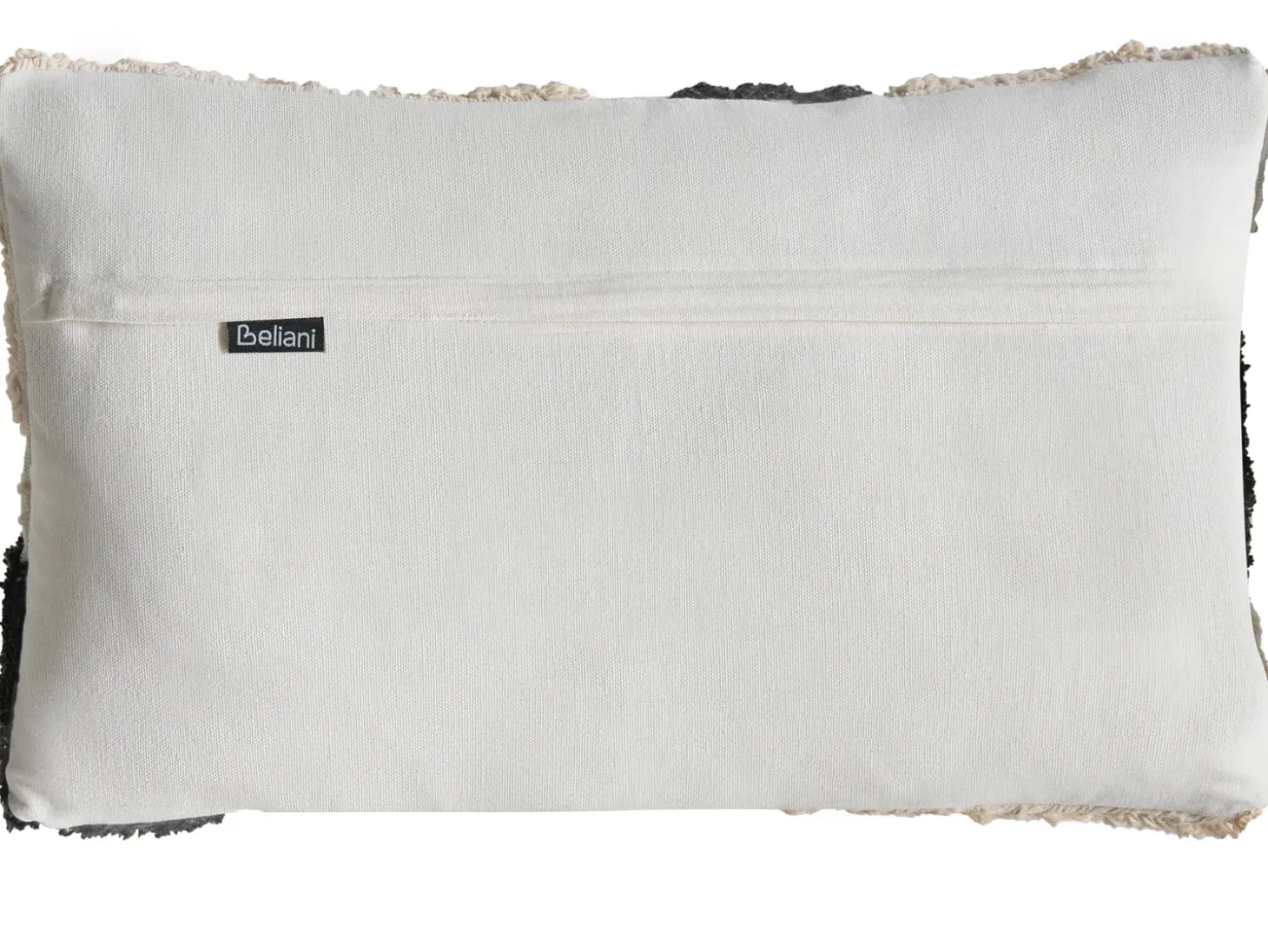 Sæt med 3 dekorative puder ALSTONIA Bomuld 30 x 50 cm 45 x 45 cm Sort Abstraktmønster