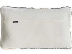 Sæt med 3 dekorative puder ALSTONIA Bomuld 30 x 50 cm 45 x 45 cm Grå Abstraktmønster
