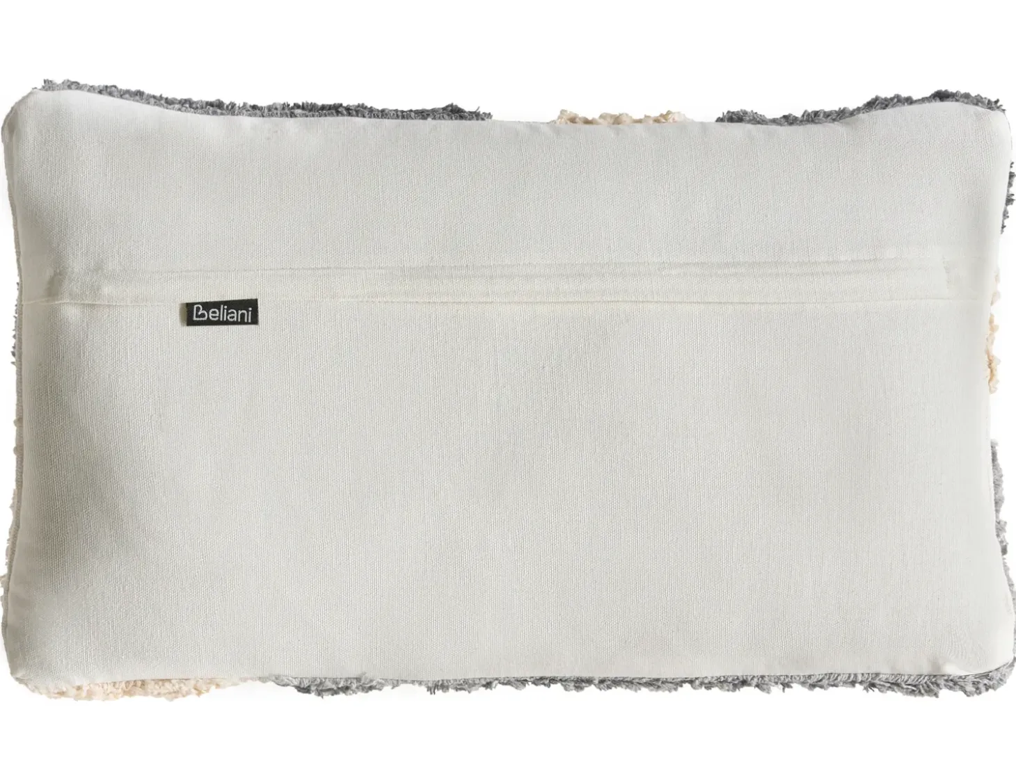 Sæt med 3 dekorative puder ALSTONIA Bomuld 30 x 50 cm 45 x 45 cm Grå Abstraktmønster