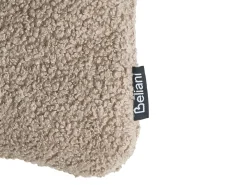 Sæt med 3 dekorative puder WINTERLAND Boucle 30 x 35 cm 45 x 25 cm Brungrå Julemønster