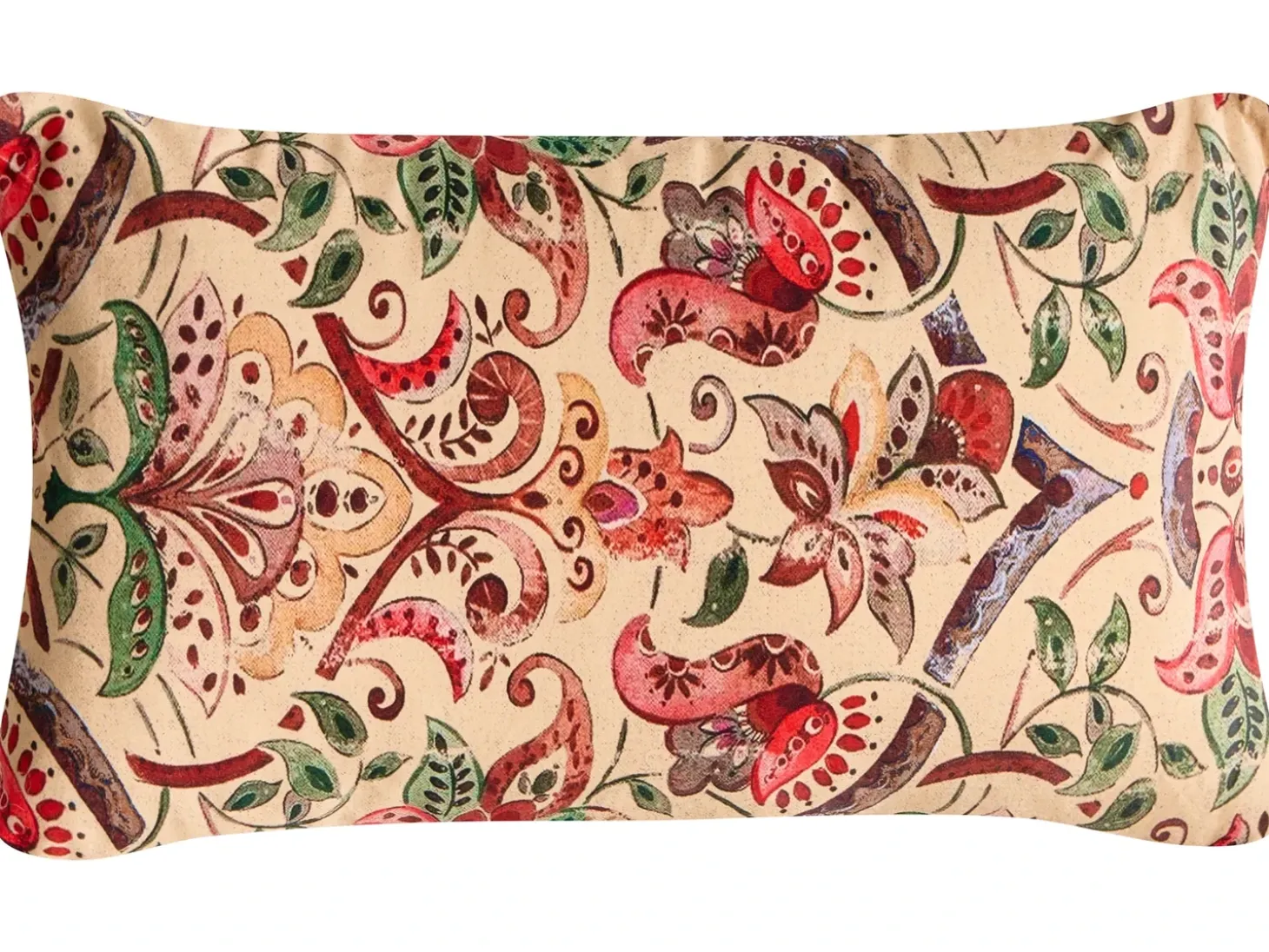 Sæt med 3 dekorative puder DYERA Bomuld 30 x 50 cm 45 x 45 cm Multifarvet Blomstermønster