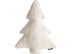 Sæt med 3 dekorative puder WINTERLAND Boucle 30 x 35 cm 45 x 25 cm Lys Beige Julemønster