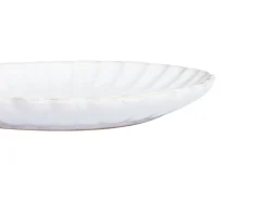 Sæt med 4 desserttallerkener NETTLE Stentøj Hvid