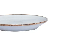 Sæt med 4 desserttallerkener JUNIPER Stentøj Himmelblå