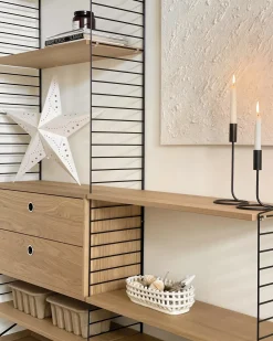 Sæt med 2 hængende dekorationer LED MOTTI Stjerne 60 cm Hvid