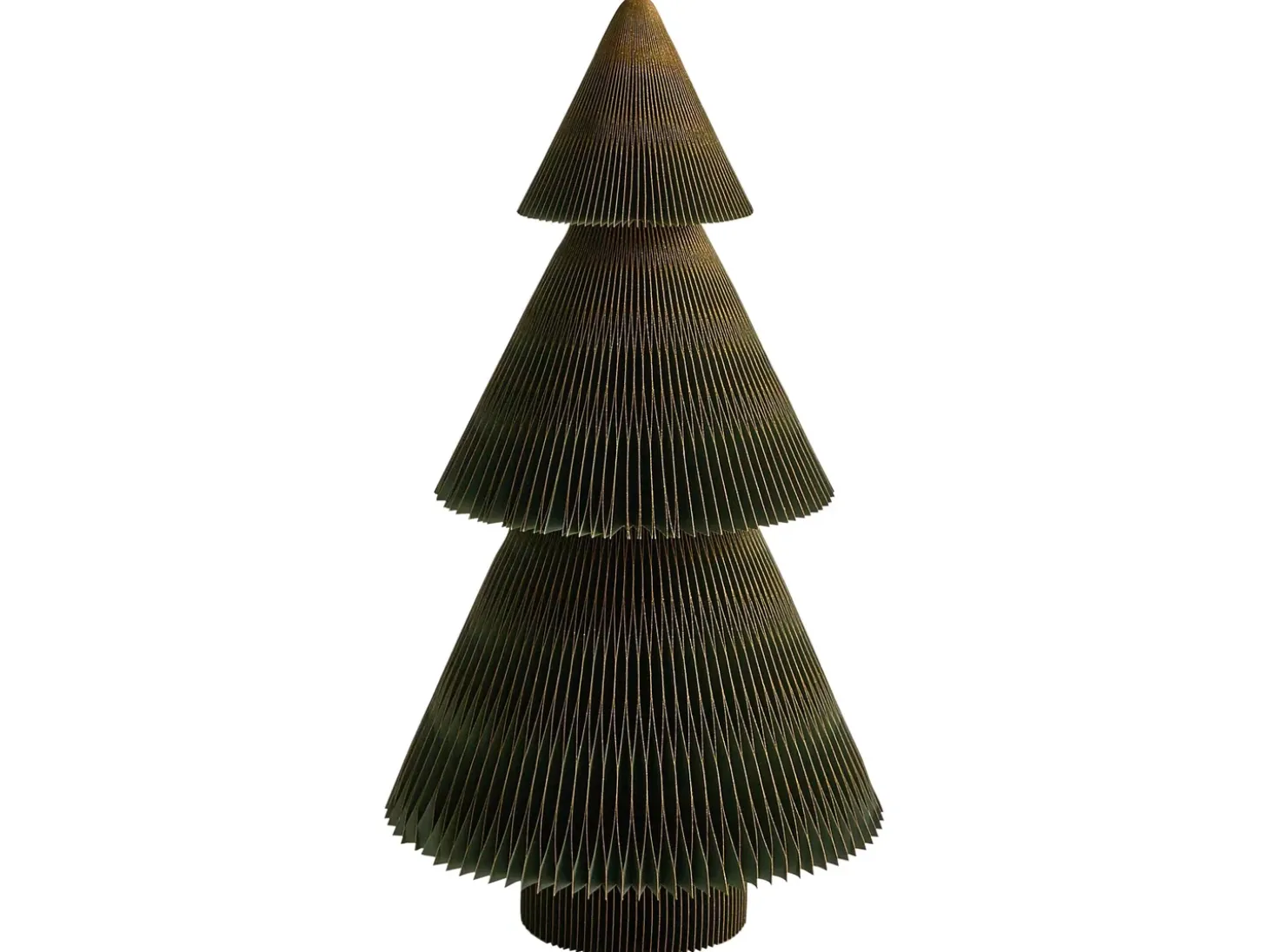 Sæt med 2 juledekorationer VEFSNA Juletræ 90/122 cm Beige/Grøn