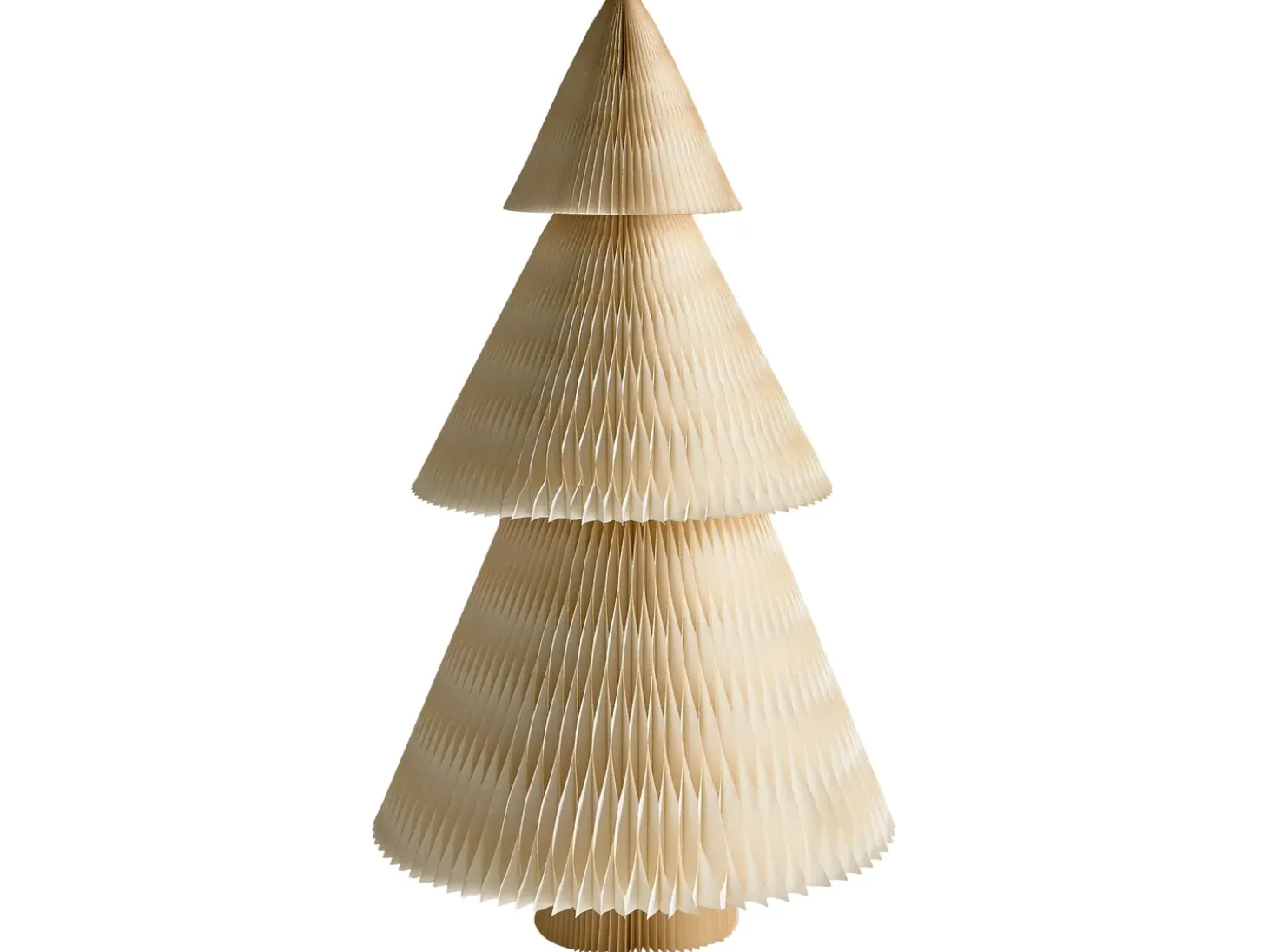 Sæt med 2 juledekorationer VEFSNA Juletræ 90/122 cm Beige/Grøn