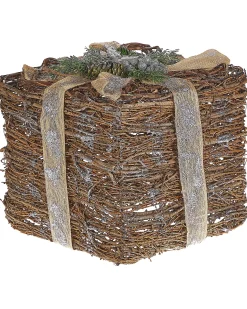 Sæt med 2 juledekorationer INARI Julegaver 28/21 cm Sølv