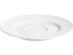 Sæt med 4 kopper med underkopper ELDERBERRY Porcelæn Hvid