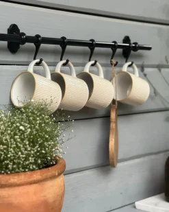 Sæt med 4 kopper MUGWORT Stentøj Lys Beige