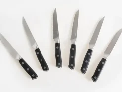 Sæt med 6 steakknive TOYAMA Sort