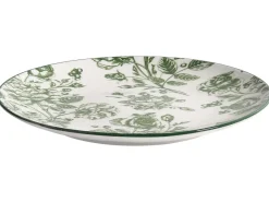 Sæt med 12 stykker service BASIL Porcelæn Grøn