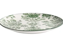 Sæt med 24 stykker service BASIL Porcelæn Grøn