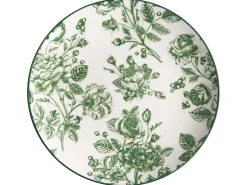 Sæt med 24 stykker service BASIL Porcelæn Grøn