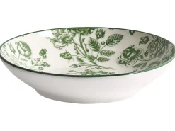 Sæt med 24 stykker service BASIL Porcelæn Grøn