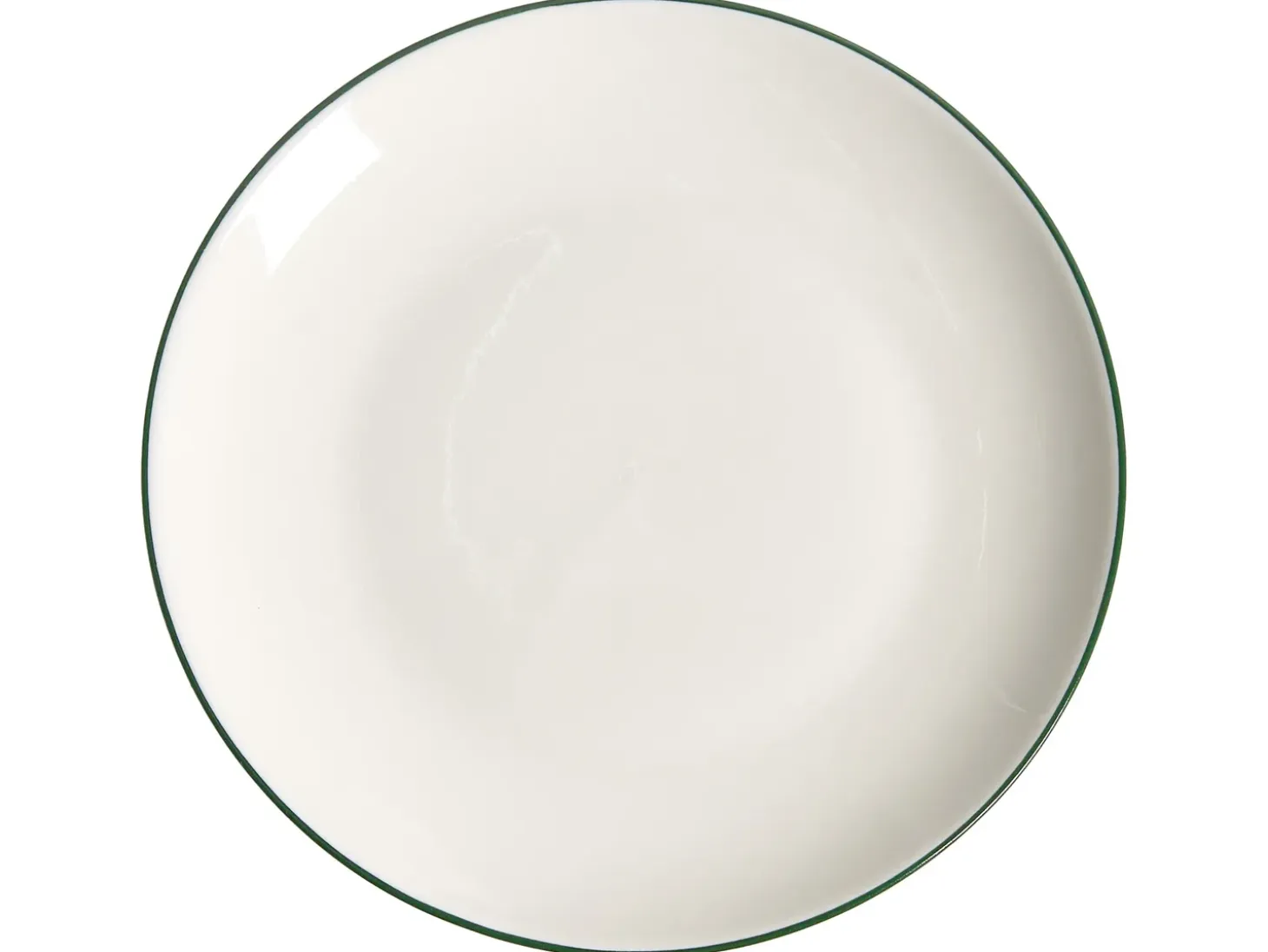 Sæt med 12 stykker service CUMIN Porcelæn Off-white/ Grøn