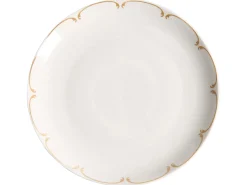 Sæt med 12 stykker service CHAROLI Porcelæn Hvid/guld