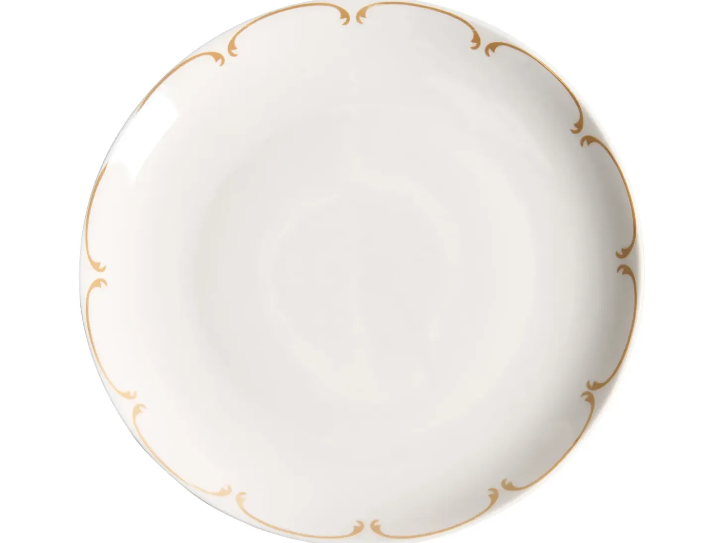 Sæt med 12 stykker service CHAROLI Porcelæn Hvid/guld