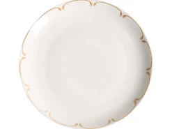 Sæt med 12 stykker service CHAROLI Porcelæn Hvid/guld