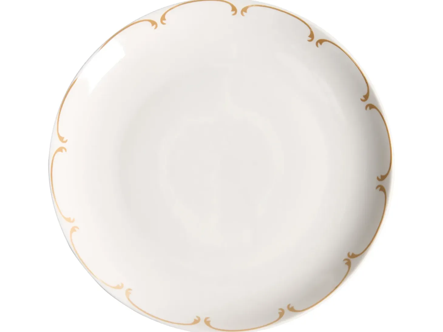 Sæt med 12 stykker service CHAROLI Porcelæn Hvid/guld