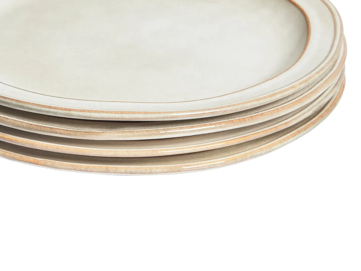Sæt med 12 stykker service CHIVES Stentøj Lys Beige